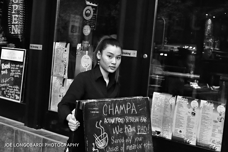 Street portrait with 50mm